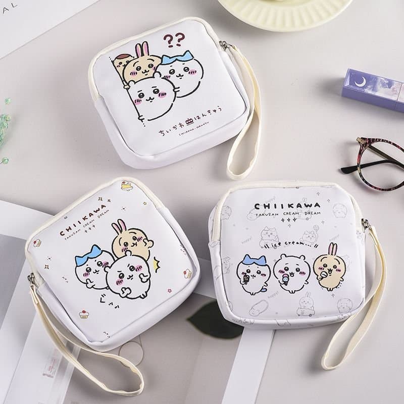 치이카와 귀여운 사각 파우치 - 이미지 1